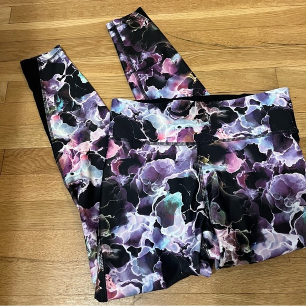 Moret Ultra Printed Leggings Purple‎ Black S